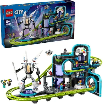 Immagine prodotto di Lego 60421 Montagne russe della città nel mondo dei robot