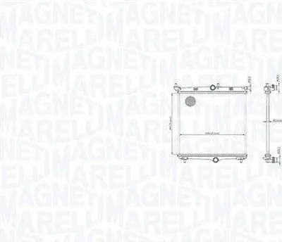 Produktbild von MAGNETI MARELLI 350213216500 Kühler Wasserkühler Motorkühler passend für PEUGEOT 208 II Schrägheck (UB, UP, UW, UJ)