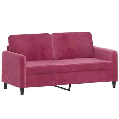 Produktbild von vidaXL 2-Sitzer-Sofa Weinrot 140 cm Samt