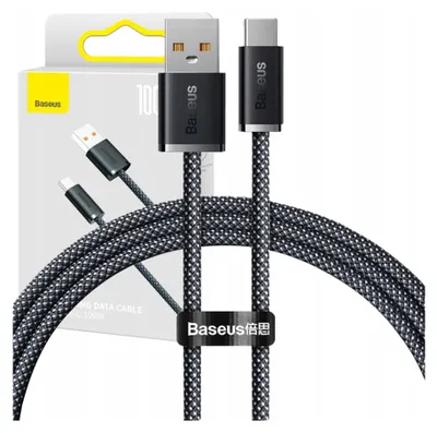 Obrázek produktu pro Krátký kabel Baseus Heavy Duty Cable Usb - Usb Type C 100W 1M Grey