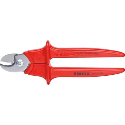 Immagine prodotto di Knipex 95 06 230 Cesoie per cavi VDE Adatte per (tecnica di spelatura) cavi in alluminio e rame, solidi e a trefoli 16 mm 50 mm