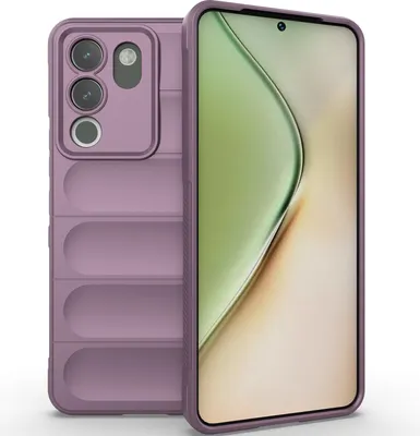 Image de Étui pour vivo Y200 Étui protecteur antichoc en silicone TPU souple Violet