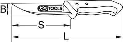 Immagine prodotto di KS TOOLS BERYLLIUMplus coltello 180 mm ( 962.9030 )
