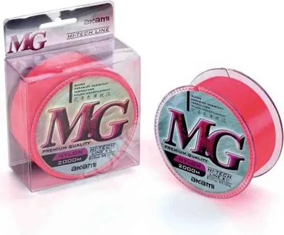 Imagen del producto de Akami Mg Line 2000 M, hilo monofilamento, color rojo, 0.200 mm