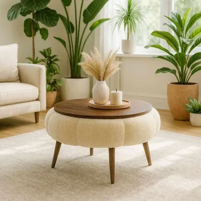 Produktbild von Hanah Home, Nesting Tisch (3 Teile) Sapphire Eiche, 100% Melamin | 100% WELLSOFT
