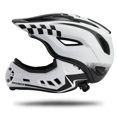 Produktbild von ROCKBROS Kinderhelm Fahrradhelm Kinder Abnehmbar Weiß S ( 48-52 cm )
