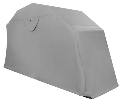 Imagen del producto de Tienda de protección para motocicletas de tamaño medio, fabricada con tela Oxford y acero | Gris, impermeable