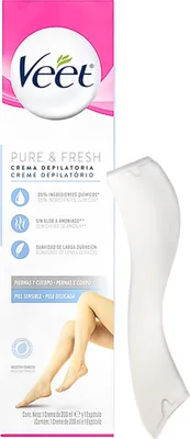 Zdjęcie produktu dla Veet Pure Delikatny Krem ​​do Depilacji Nóg I Ciała 200ml