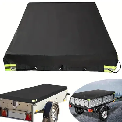 Produktbild von Anhänger Plane, Anhängerplane Flachplane Wasserdicht, Abdeckplane für Anhänger mit Planenseil, Anhängerplane
