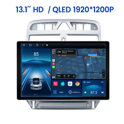 Obrázok produktu pre 13.1" Android13 carplay Autorádio pre Peugeot 307 2002-2013 navigácie 2+64GB 8kern SWC WIFI Bluetooth 4GSIM USB 2DIN