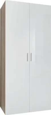 Produktbild von Kleiderschrank Malta Mehrzweckschrank Ausführung wählbarEiche sägerau / Weiß Hochglanz