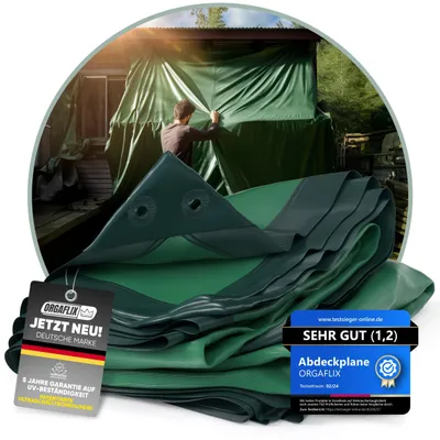 Produktbild von Premium-Abdeckplane, wasserdicht, 3 x 4 Meter, extrem reißfest