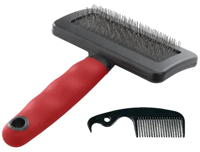 Zdjęcie produktu dla Ferplast 85946899 Miękka szczotka Gro 5946, dla psów i kotów, wymiary: 16,5 x 11,4 x 3,3 cm
