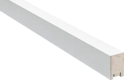 Produktbild von HEXIM 2,7m Lamellen MDF Holz - Lamellenwand Raumteiler Top Design Holzlamellen Wandverkleidung - (16 Stück - White Edition) Holzwand Holzlatten Deko