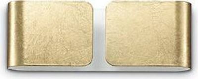 Ideal lux CLIP AP2 MINI Wandleuchte mit G9 Fasssungen Struktur Gold zeitloses Design