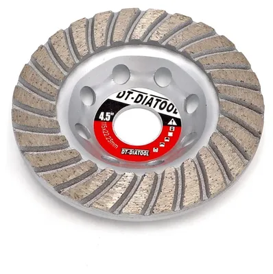 Produktbild von Diamant-Schleifscheibe 115 mm Betonschalenradbohrung 22,23 mm für Mauerwerk Ziegelstein Hartstein Turbo-Segmentierrad #40/50