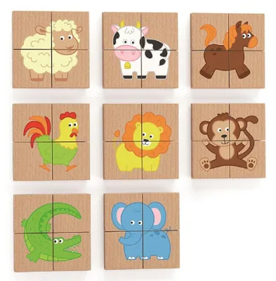 Produktbild von Viga 50722 Zestaw puzzli magnetycznych-farma