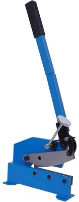 Immagine prodotto di Cesoie per lamiera - Manuali 200 mm - Taglierina manuale per metalli - Fino a 6 mm di lamiera d'acciaio - Lama Acciaio al carbonio - Per officina e fai-da-te - Blu