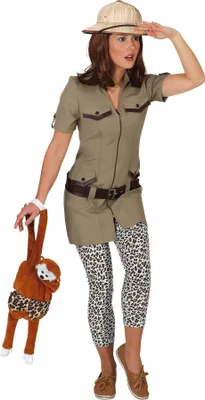 Produktbild von Gr. 38 Safarikleid Kleid,Gürtel Kostüm