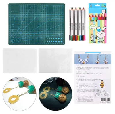 Produktbild von A4-Schneidebrett & Schrumpffolien-Set – DIY-Werkzeuge, Bastelbedarf