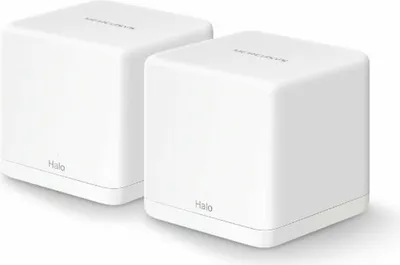 Produktbild von Mercusys Halo H30G(2-pack), Weiß, Intern, Dual-Band (2,4 GHz/5 GHz), Wi-Fi 5 (802.11ac), 802.11a, 802.11b, 802.11g, Wi-Fi 4 (802.11n), Wi-Fi 5 (802.11ac), 400 Mbit/s