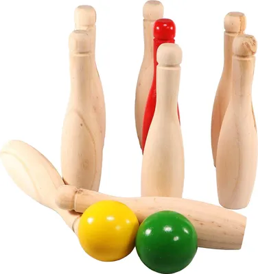 Produktbild von Alert Bowling Set Aus Holz