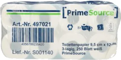 Zdjęcie produktu dla LUCART Toilettenpapier 497021 3lagig 250Bl ws 8St
