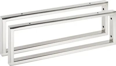 Produktbild von 2 Stück Waschtischkonsole WK500 500 x 150 mm Edelstahl poliert