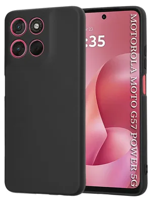 Produktbild von Techsuit – SoftFlex-Silikonhülle für Motorola Moto G57 Power / Moto G67 Power – schwarz