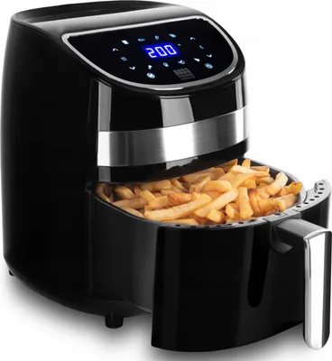 Obrázek produktu pro Fritéza Bez Tuku 3,7L 1900W Lcd Smart Black Air Fryer Velký Koš