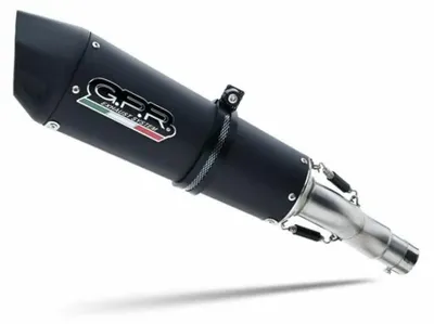 Immagine prodotto di Marmitta GPR New Grand Prix Evo titanio nero catalizzatore e raccordo Aprilia Tuono