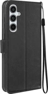 Produktbild von Mayaxess, Samsung Galaxy A55 Wallet Case Standfunktion mit Handschlaufe, Schwarz