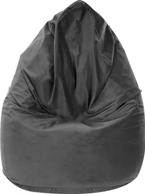 Zdjęcie produktu dla Dreamroots Bean Bag 80x80x120cm Beanbag z oparciem  oraz pokrowcem, pufa do siedzenia, beanbag, puf do siedzenia, Dark Shadow
