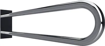 Produktbild von BELP Stützgriff in U-Form Edelstahl poliert mit Abdeckung 100x250x829 mm, 120 kg Traglast für Bad & WC >> zum Bohren