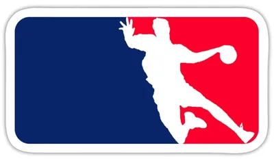 Produktbild von Spreadshirt Handball League Sticker Aufkleber, 10 x 10 cm, Mattweiß