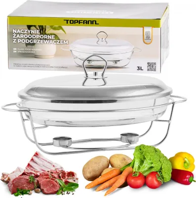Produktbild von TOPFANN ofenfeste ovale Auflaufform 3l