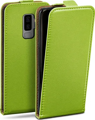 Produktbild von moex® Flip Case kompatibel mit Samsung Galaxy S9 Plus - Hülle mit 360 Grad Schutz, Grün