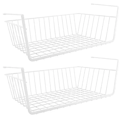 Image de Omgoods - Lot de 2 paniers en métal suspendus pour le rangement