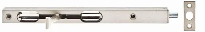 Obrázek produktu pro Alberts 126230 Trubkový zámek s pákou, lakovaný ve stříbrné barvě, s uzamykací deskou 200 x 17 x 15 mm, čep 7,5 mm