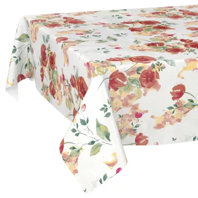 Produktbild von Wachstuchtischdecke 160x140 cm Mohnblumen abwaschbar pflegeleicht