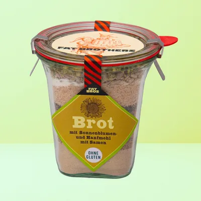 Produktbild von Glutenfreie Brot Backmischung im Weck-Glas