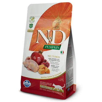 Obrázok produktu pre Farmina N&D cat PUMPKIN (GF) adult, neutered, quail & pomegranate 5 kg