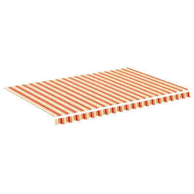 Image de vidaXL Toile de store jaune et orange 4,5x3 m