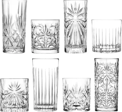 Produktbild von RCR Crystal 8-teiliges Mixology-Glaswarenset