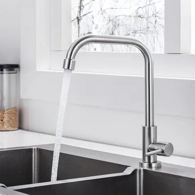 Produktbild von Famanu Wasserhahn Kaltwasser - Edelstahl