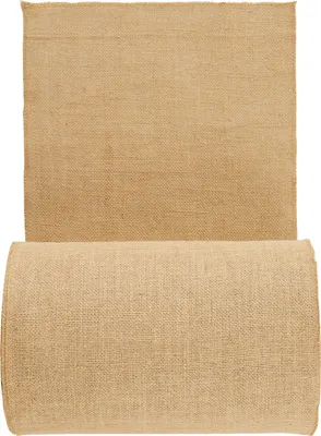 Obrázek produktu pro SucceBuy role pytloviny 14" x 150 stop - 50x50 přírodní juta s vysokou hustotou pro řemesla, svatby, zahradnictví a zimní zakrývání stromů a rostlin