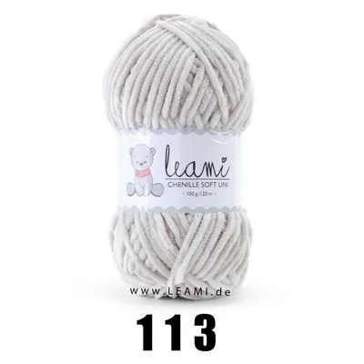 Produktbild von LEAMI Chenille Soft UNI 113 beige