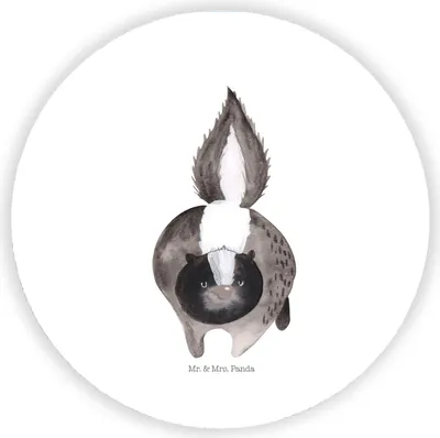 Produktbild von Mr. & Mrs. Panda magnet Stinktier Angriff - Weiß - Geschenk, Drohung, pinnwand, Kühlschrankmagnet, zettelhalter, wütend, für kühlschrank, Wildtier, Memohalter, Raubtier