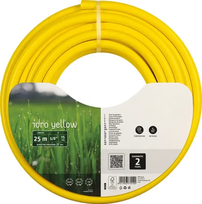 Image de Tuyau D'arrosage Idro Yellow Tuyau D'arrosage Anti-torsion 15mm X 25m - Fitt France