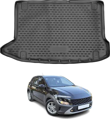 Immagine prodotto di OMAC Tappetino per bagagliaio per Hyundai Kona 2017-2024 in gomma nera